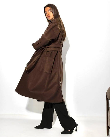 PŁASZCZ CZEKOLADOWY EDAN - BLUMANIA