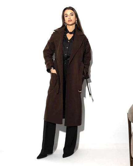 PŁASZCZ CZEKOLADOWY EDAN - BLUMANIA