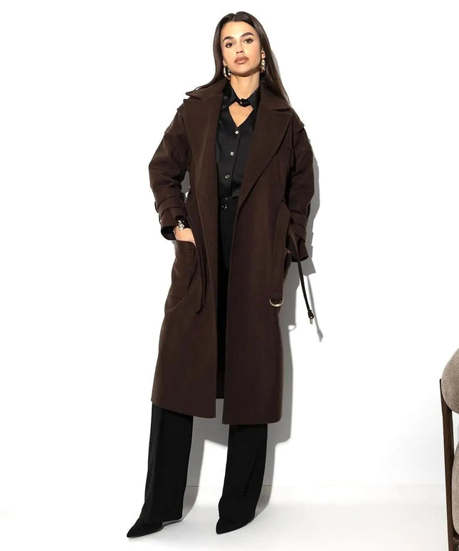 PŁASZCZ CZEKOLADOWY EDAN - BLUMANIA