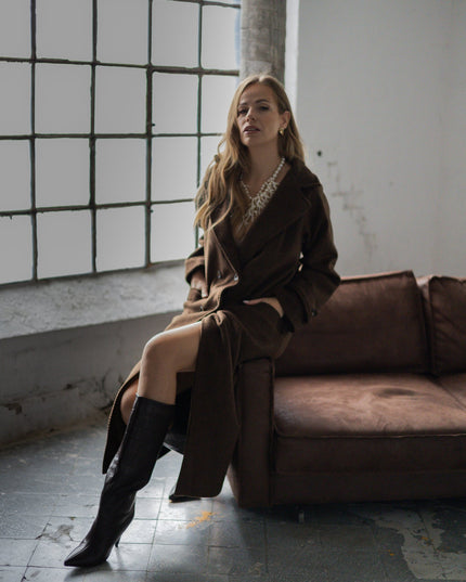 PŁASZCZ NINA W JODEŁKĘ - BLUMANIA