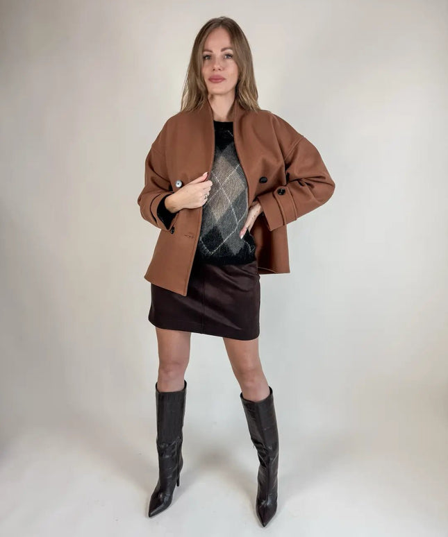 PŁASZCZ TITO CAMEL - BLUMANIA