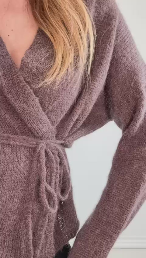 KARDIGAN LUKA CZEKOLADOWY 62% BABY ALPAKA