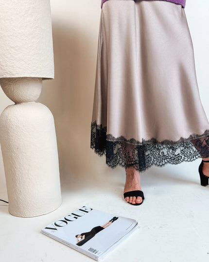 SPÓDNICA AURORA BEŻOWA - BLUMANIA