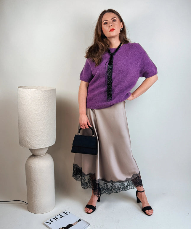 SPÓDNICA AURORA BEŻOWA - BLUMANIA