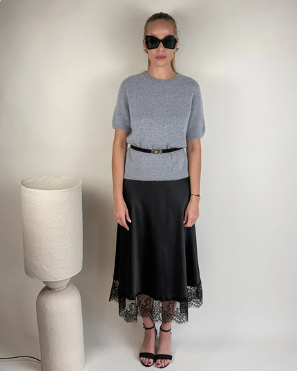 SPÓDNICA AURORA CZARNA - BLUMANIA