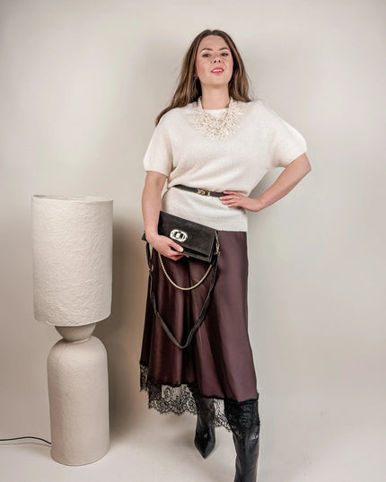 SPÓDNICA AURORA CZEKOLADOWA - BLUMANIA