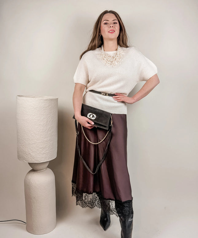 SPÓDNICA AURORA CZEKOLADOWA - BLUMANIA