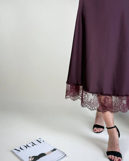 SPÓDNICA AURORA ŚLIWKA - BLUMANIA