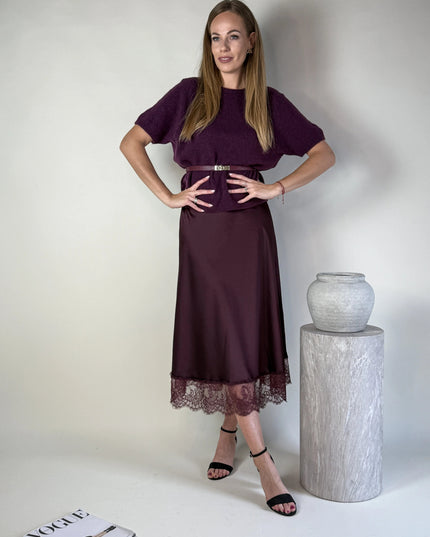 SPÓDNICA AURORA ŚLIWKA - BLUMANIA