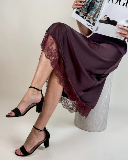 SPÓDNICA AURORA ŚLIWKA - BLUMANIA