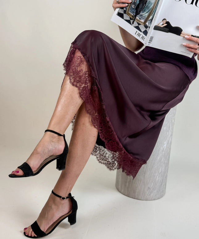 SPÓDNICA AURORA ŚLIWKA - BLUMANIA