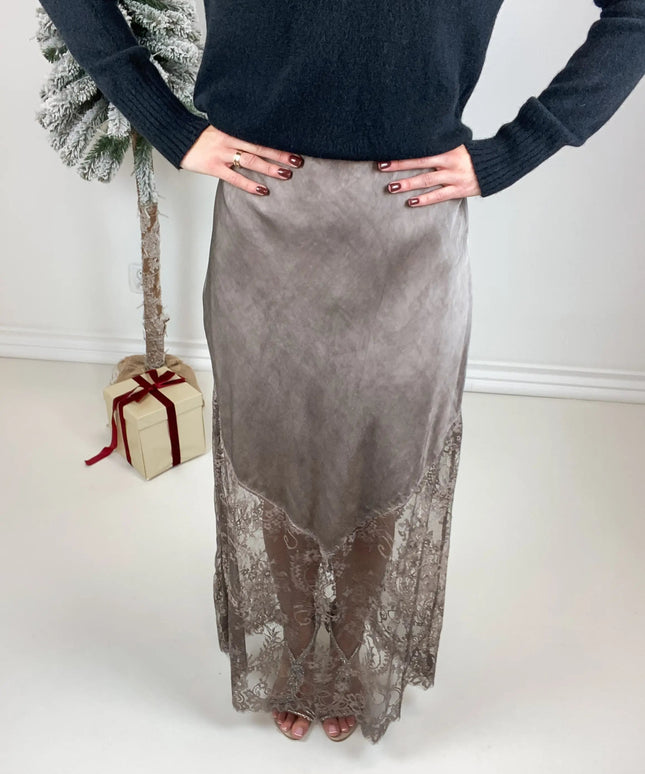 SPÓDNICA MARGOT TAUPE - BLUMANIA