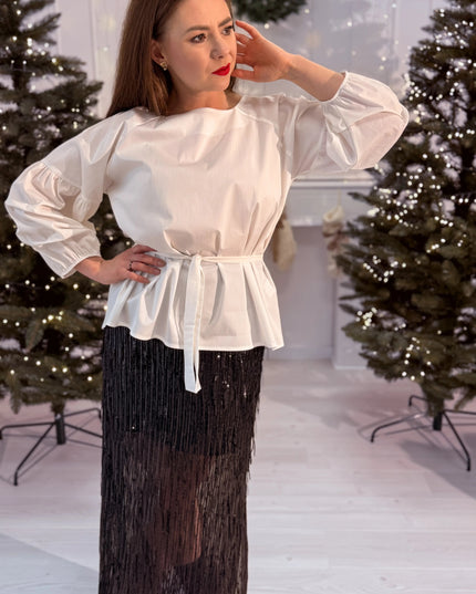 SPÓDNICA ŻAKLIN CZARNA - BLUMANIA