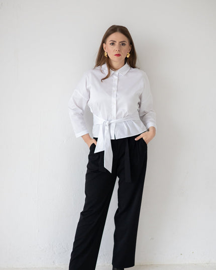 SPODNIE CARLO CZARNE - BLUMANIA