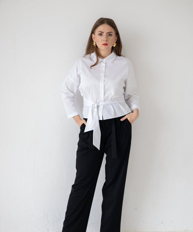 SPODNIE CARLO CZARNE - BLUMANIA