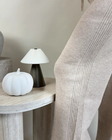 SPODNIE DZIANINOWE BELLA BEŻOWE - BLUMANIA