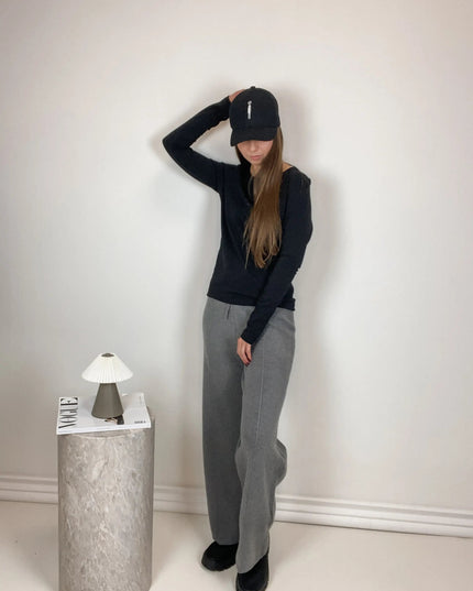 SPODNIE DZIANINOWE BELLA POPIEL - BLUMANIA