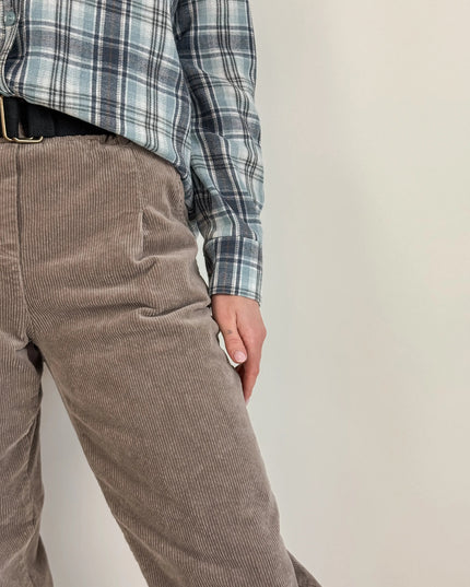 SPODNIE OLA SZTRUKSOWE BEŻOWE - BLUMANIA