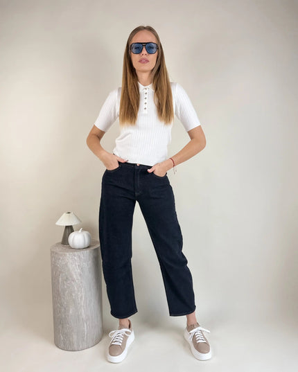 SPODNIE ROSE DENIM BALOON - BLUMANIA