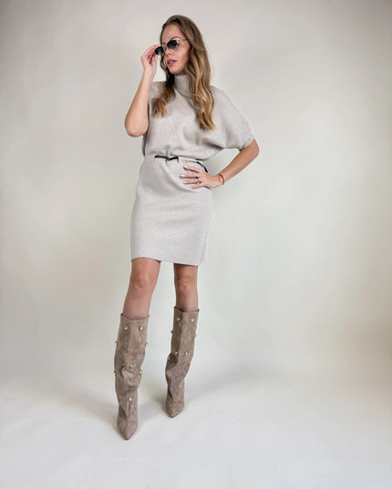 SUKIENKA DZIANINOWA DIANA BEŻOWA - BLUMANIA