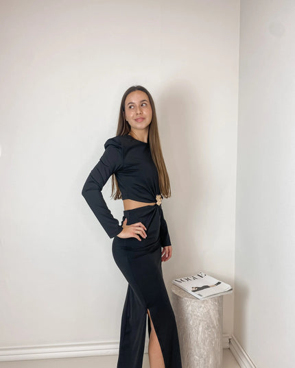 SUKNIA PATRIZIA CZARNA - BLUMANIA