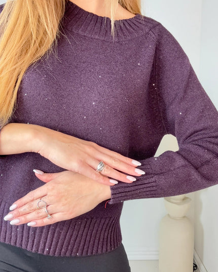 SWETER CORTEZ ŚLIWKA - BLUMANIA