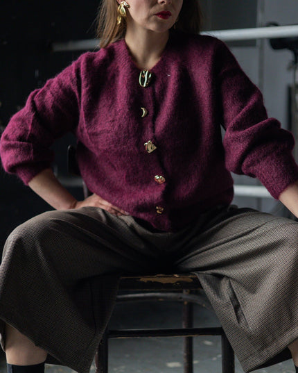 SWETER ELSE BURGUNDOWY - BLUMANIA