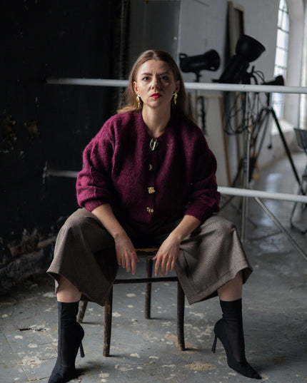 SWETER ELSE BURGUNDOWY - BLUMANIA