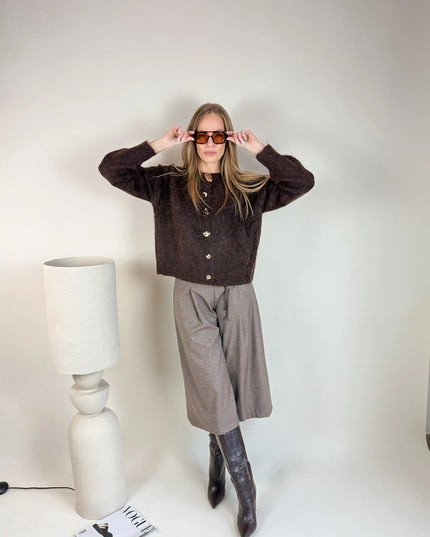 SWETER ELSE CZEKOLADOWY - BLUMANIA