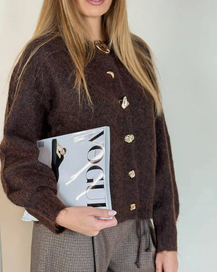 SWETER ELSE CZEKOLADOWY - BLUMANIA