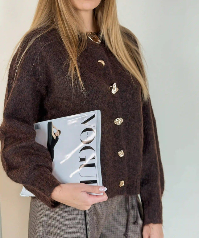 SWETER ELSE CZEKOLADOWY - BLUMANIA