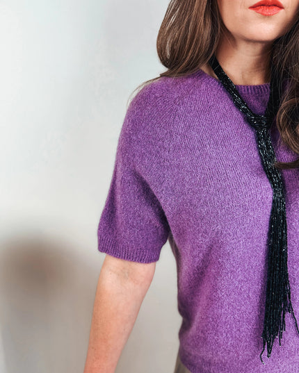 SWETER GAJA LILA - BLUMANIA