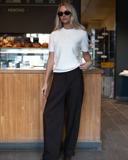 SWETER LEMONADA SHINE KREMOWY - BLUMANIA