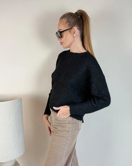 SWETER MUSSY CZARNY - BLUMANIA