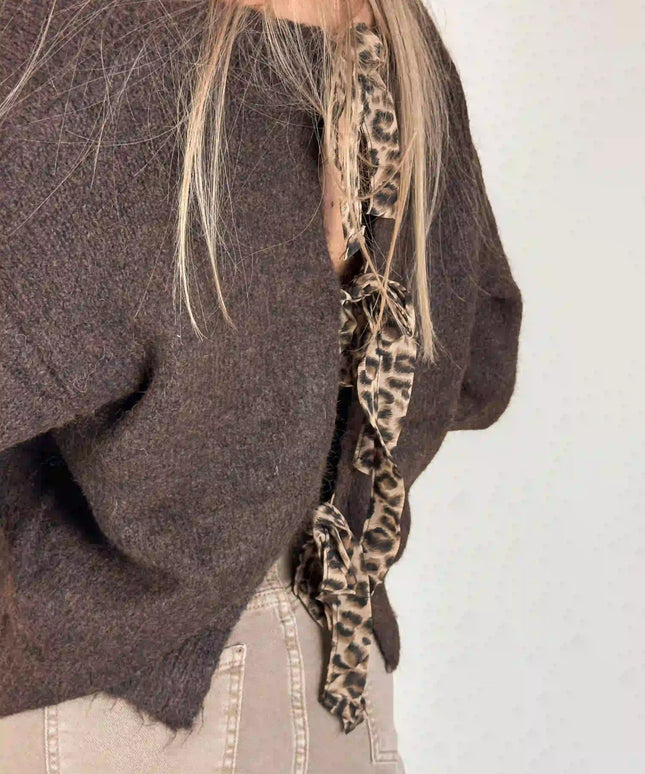 SWETER MUSSY CZEKOLADOWY - BLUMANIA