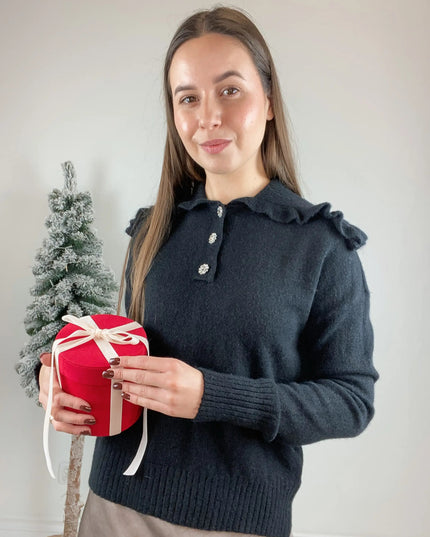 SWETER ORLANDO LEMONADA CZARNY - BLUMANIA