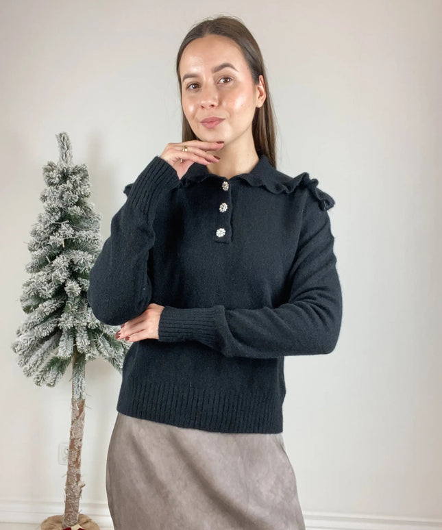 SWETER ORLANDO LEMONADA CZARNY - BLUMANIA