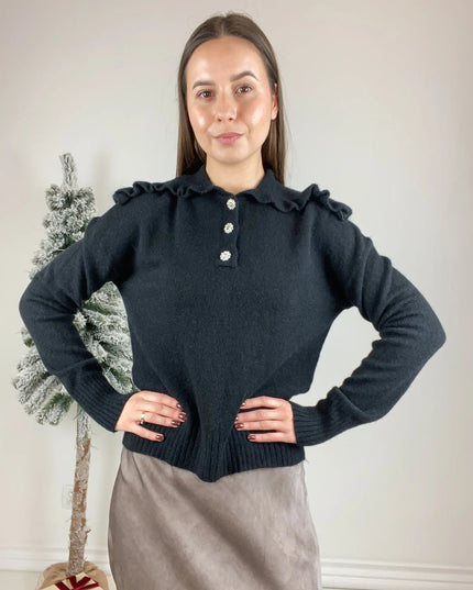 SWETER ORLANDO LEMONADA CZARNY - BLUMANIA