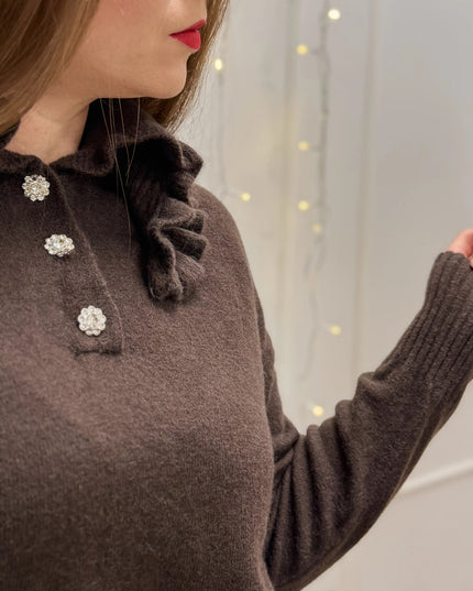 SWETER ORLANDO LEMONADA CZEKOLADOWY - BLUMANIA