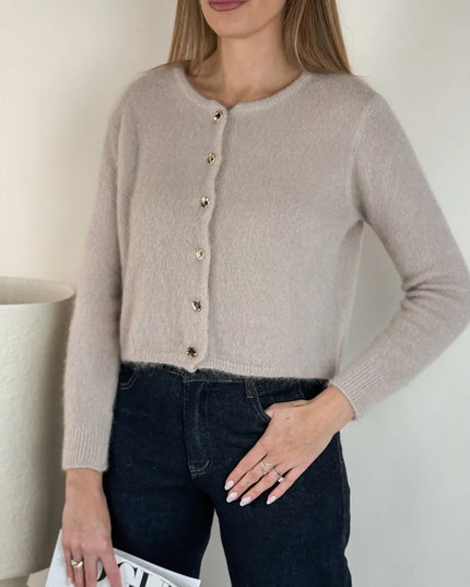 SWETER SANTI BEŻOWY - BLUMANIA