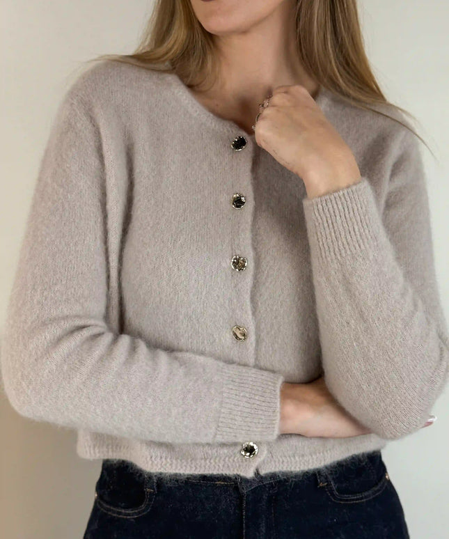 SWETER SANTI BEŻOWY - BLUMANIA