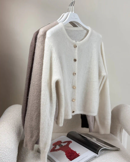 SWETER SANTI BEŻOWY - BLUMANIA