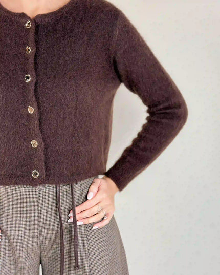 SWETER SANTI CZEKOLADOWY - BLUMANIA