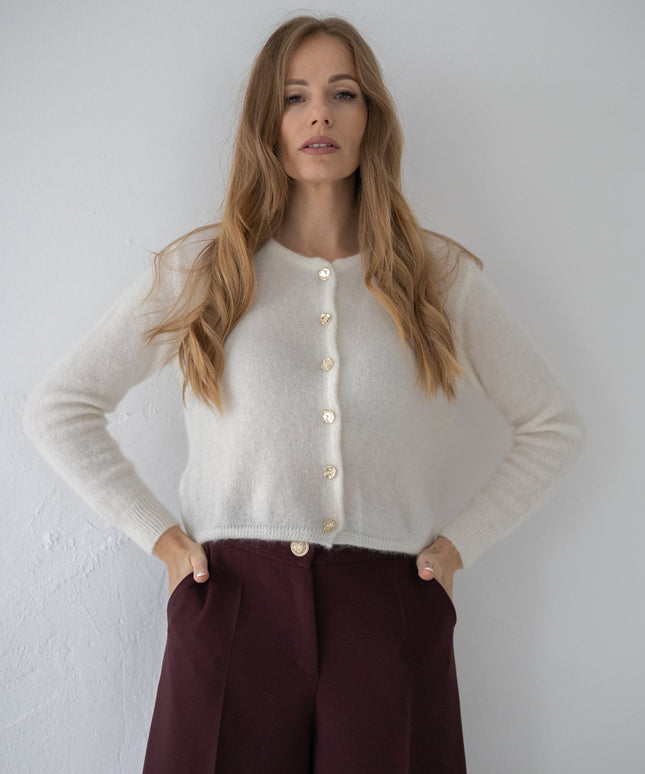 SWETER SANTI ŚMIETANKOWY - BLUMANIA