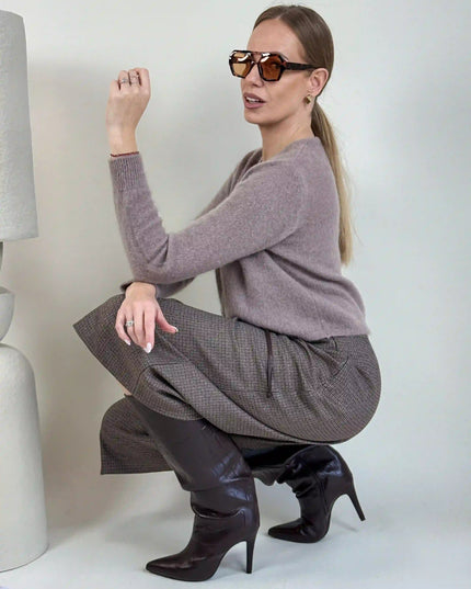 SWETER SANTI TAUPE - BLUMANIA