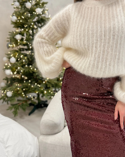 SWETER STELLA ŚMIETANKOWY 81% KID MOHER - BLUMANIA