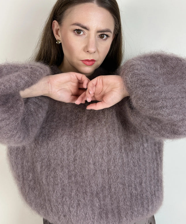 SWETER STELLA Z MOHEREM CAPPUCINO - BLUMANIA