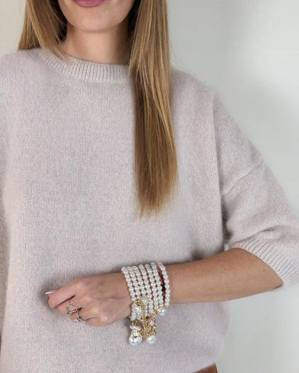 SWETER TIMOTHY BEŻOWY - BLUMANIA