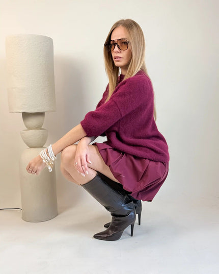 SWETER TIMOTHY BURGUNDOWY - BLUMANIA