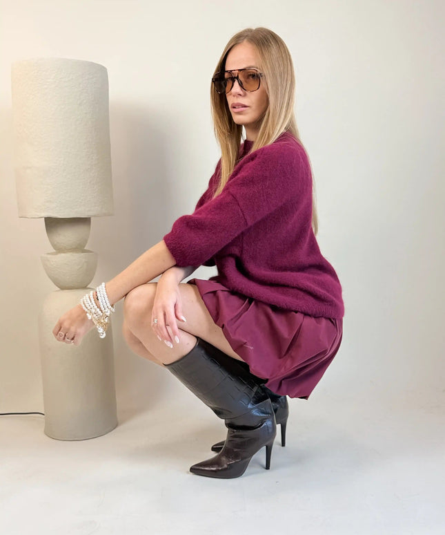 SWETER TIMOTHY BURGUNDOWY - BLUMANIA